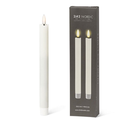 Sand LED Taper Candle (Set of 2)