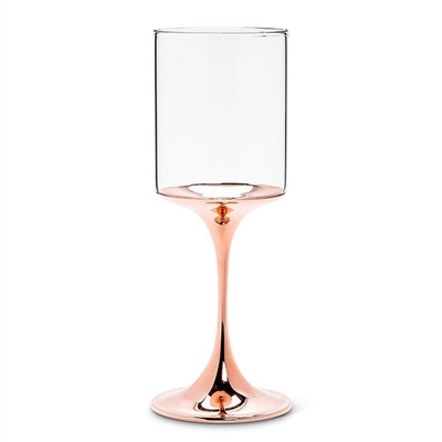 Wine Glass with Copper Stem