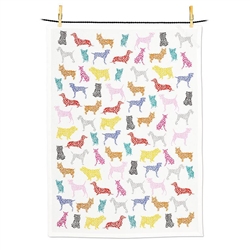 Speckle Dogs Kitchen Towel