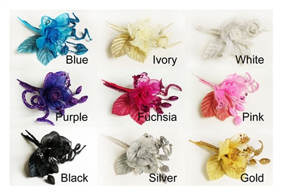 12pcs Boutonniere Corsage Groom Bridal Prom Party Event Quinceanera 10 Colors