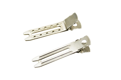 Lead Free Double Prong H Metal Alligator Pinch Clips Hair Bows DIY