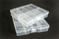 8 Slot Plastic Jewelry Holder Box Case Organizer