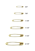 Lead Free Gold Or Silver Color High-Quality Safety Pins