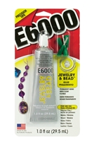 E6000 Jewelry & Bead Glue w/tips 1.0oz