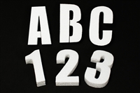 3" Foam Letters Alphabet Numbers for Crafts Party Signs Walls Buildings 12pcs