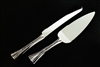 Silver Plated Diamond Wedding Cake Knife Set Engraving Personalized