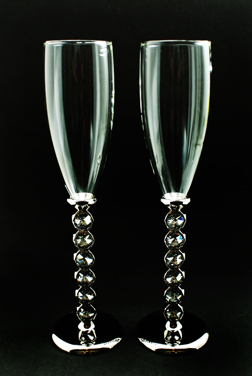 Corporate Engraved Twin Champagne Flutes