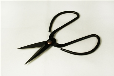 Black Handle Large Finger Loops Craft Scissors