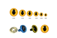 Animal Cat Eyes with Black Centers & Metal Washers for Soft Toys Animal Doll