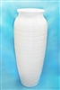 Vase Fiberglass Garden Home Decor Modern White Decoration Tall Indoor Outdoor