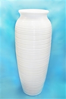 Vase Fiberglass Garden Home Decor Modern White Decoration Tall Indoor Outdoor