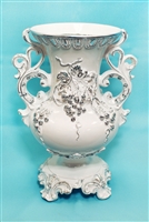 Vase Fiberglass Garden Home Decor Acrylic Diamond Grape Floral Vintage Elegant