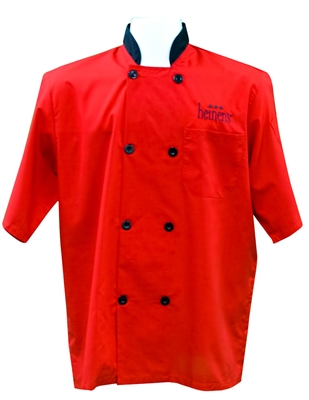Lightweight Red Chef Coat