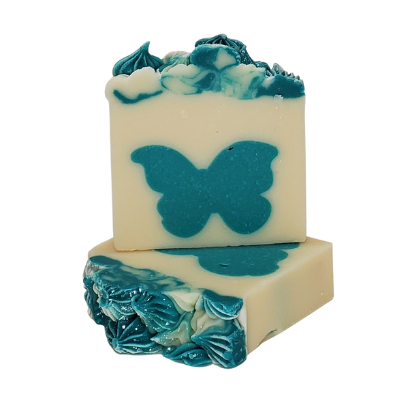 Butterfly Flower Silk Artisan Soap