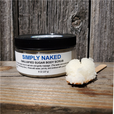 Simply Naked Emulsified Sugar Body Scrub, (Unscented)
