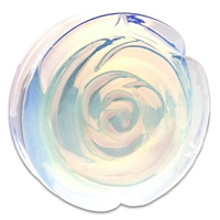 ROSE CARVED OPALITE STONE PLUGS