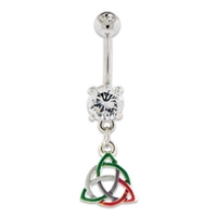 CELTIC KNOT BELLY RING