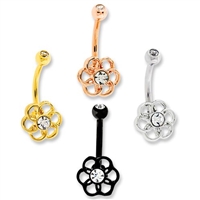 FLOWER CURVED BARBELL