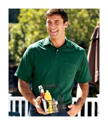 436 - JERZEES Men's Adult Jersey Pocket Polo with SpotShield