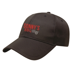 BLACK MOISTURE WICKING CAP