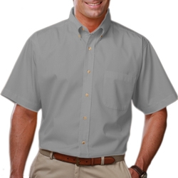 BG7216S - Men's Short Sleeve Poplin Dress Shirt