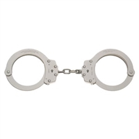 Peerless Model 702C Oversize Chain Link Handcuff - Nickel Finish