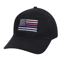 Rothco Thin Blue Line & Thin Red Line Low Profile Flag Cap