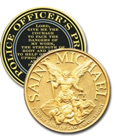 Blackinton Saint Michael Officer's Prayer Challenge Coin