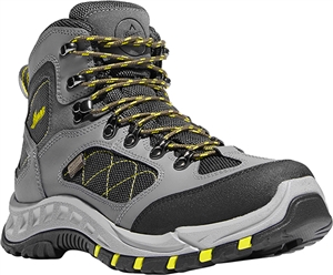 Danner Men's TrailTrek 4.5â€ Gray/Yellow Hiking Boots