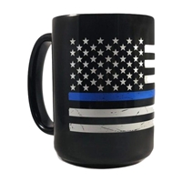 Thin Blue Line American Coffee Mug 11 ounce