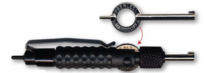 Zak Tools ZT-15P Carbon Fiber Handcuff Extension Key w/ Clip