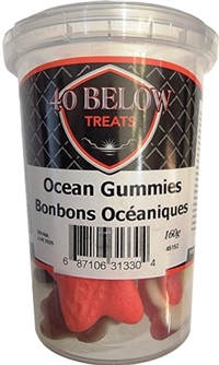 40 Below Ocean Gummies Premium Candy Cup Tray 6/160g Sugg Ret $3.79