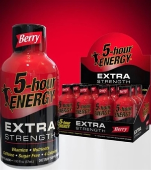 5 Hour Energy Extra Strength Berry Black  Shot 12/59ml Sugg Ret $5.59 *** ON SALE ***