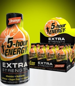 5 Hour Energy Extra Strength Orange Shot 12/59ml Sugg Ret $5.59