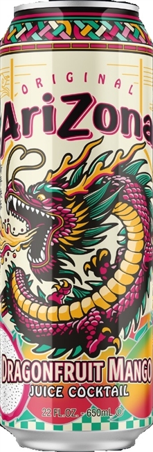 Arizona Dragonfruit Mango 24/680ml Sugg Ret $3.99