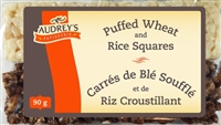 Audrey's Squares Half Puffed Wheat/Half Crispy Rice 12/90g Sugg Ret $3.99
