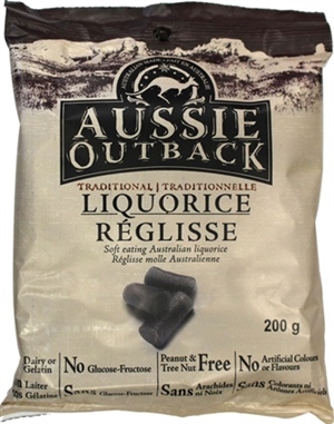 Aussie Outback Australian Traditional Licorice 8/200g Sugg Ret $3.19