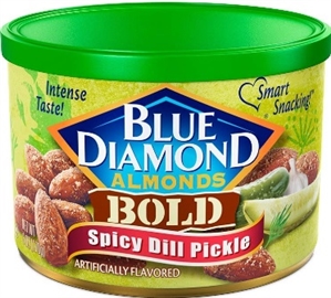 Blue Diamond 170g Bold Spicy Dill Almonds Tin 12/170g Sugg Ret $7.99