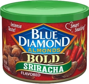 Blue Diamond 170g Sriracha Bold Almonds Tin 12/170g Sugg Ret $7.99
