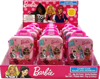 Barbie Candy Case 12/4g Sugg Ret $2.69