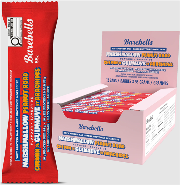 Barebells Marshmallow Peanut Road 12/55g Sugg Ret $4.99