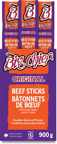 Big Chief 25g Original Beef Stick 36/25g Sugg Ret $2.59