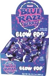 Blow Pops Blue Razz  48/18.4g Sugg Ret $0.49