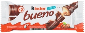 Kinder Bueno Chocolate Bar 20/43g  Sugg Ret $$2.29