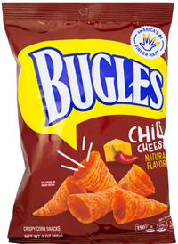 Bugles Chilli Cheese Snacks 6/86g Sugg Ret $6.37