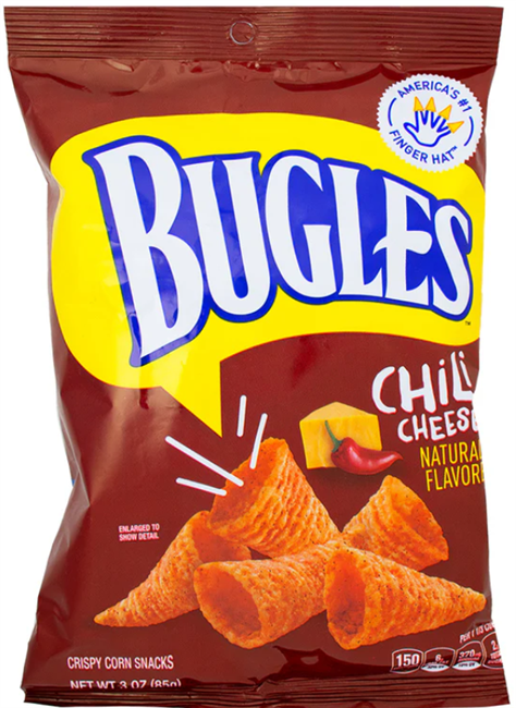 Bugles Chilli Cheese Snacks 6/86g Sugg Ret $6.37