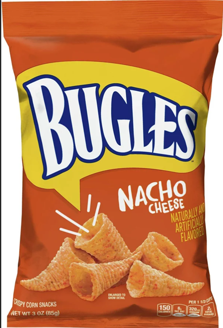 Bugles Nacho Cheese Snacks 6/86g Sugg Ret $6.37