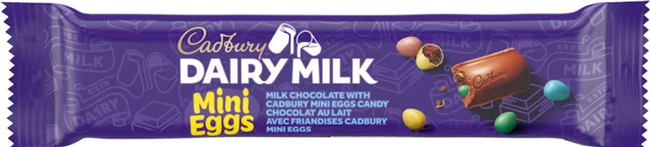 Cadbury Dairy Milk With Mini Egg Chocolate Bar 24/60g Sugg Ret $$2.59