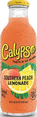 Calypso Southern Peach Lemonade 12/473ml Sugg Ret $4.29
