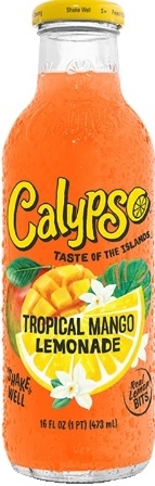 Calypso Lemonade Tropical Mango 12/473ml Sugg Ret $4.29
